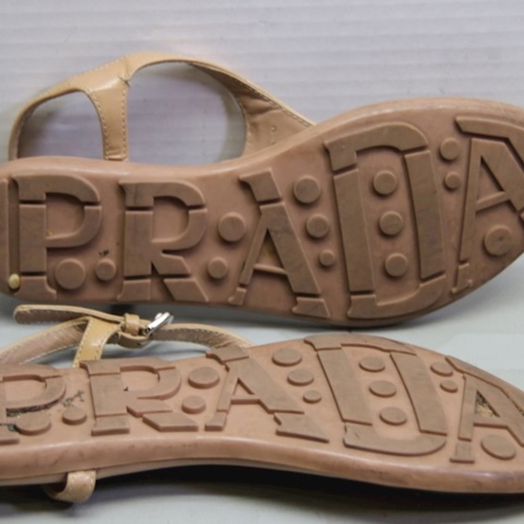Nude-Colored Prada Sandals - Picture 7 of 12